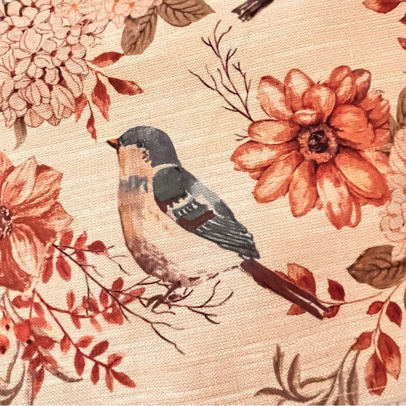 🆕- Nicole Miller Home- Set/4 Gorgeous Autumn Floral/Bird Placemats. - Picture 2 of 5